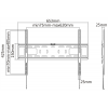 DELTACO, heavy duty fixed wall, 37"-70", 50kg, 200x200-600x400 ARM-1151