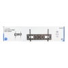 DELTACO, heavy duty fixed wall, 37"-70", 50kg, 200x200-600x400 ARM-1151