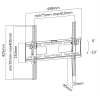 DELTACO, heavy-duty tilt wall, 32"-55", 50kg, 200x200-400x400 ARM-1153