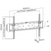 DELTACO, heavy duty tilt wall, 37"-70", 50kg, 200x200-600x400 ARM-1154