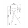 DELTACO Artistic Steel Studio TV Floor Stand ARM-1400