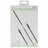 DELTACO ljudkabel, 3,5mm hane till 3,5mm hane, 0,5m, svart