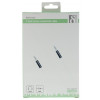 DELTACO ljudkabel, 3,5mm hane till 3,5mm hane, 1m, vit