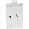 DELTACO ljudkabel, vinklad 3,5mm hane till 3,5mm hane, 1m, vit