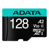 ADATA 128GB MicroSDXC UHS-I U3 V30S A2 R/W:100/80 MB/s AUSDX128GUI3V30SA2-R