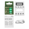 DELTACO Ultimate Ni-Mh USB charger with 4 x AAA batteries C704A4-4xAAA