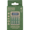 DELTACO Ultimate Ni-Mh USB charger with 4 x AA batteries C704A4-4xAA