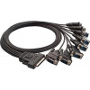 Octopus cable, 8xDB9ha RS-232 to MD68 VHDCI CBL-M68M9X8-100