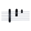 Självhäftande kabelklämmor 1/3/6 st 10-pack svart