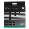 Självhäftande kabelklämmor 1/3/6 st 10-pack svart