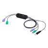 ATEN Converts USB keyboard and mouse into PS/2 (80cm) CV10KM-AT