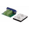 DELTACO 10-Stifts Terminalblockadapter, DE-9 hona, 10-Stifts hona, grö DC-391