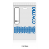 DELTACO ojordad apparatkabel, vinklad CEE 7/16, IEC60320 C7, 3m, svart