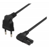 Power cable EU type angel black 1m