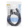 DELTACO jordad apparatkabel, PSB-10A - IEC 60320 C13, 2m, svart DEL-109CHI