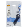 DELTACO 5,5 mm DC till öppen ände, 2m, 20AWG, svart DEL-109UB