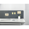 DELTACO Office, 1200x600mm Acoustic Desktop Privacy Panel DELO-0150