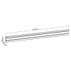 DELTACO Office, Aluminum Slatwall Panel DELO-0151