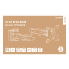 DELTACO Office, Monitor Arm Single Monitor DELO-0157
