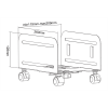DELTACO Office, Universal Mobile CPU Stand DELO-0159