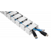 DELTACO Office, Spine Cable Organizer & Hider, White DELO-0204