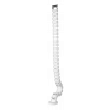 DELTACO Office, Spine Cable Organizer & Hider, White DELO-0204