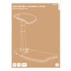 DELTACO Office, Ergonomic Leaning Chair with Anti-Fatigue Mat DELO-0302