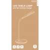 DELTACO Office, LED table lamp 360lm with Wireless charging 10W DELO-0400