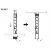 DELTACO Office Tabletop Pop-Up Power Strip with Surge Protector DELO-0402