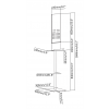 DELTACO Office Hand sanitizer dispenser floor stand DELO-0610