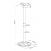DELTACO Office Hand sanitizer bottle floor stand DELO-0611