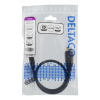 DELTACO DisplayPort-kabel, 0,5m, 4K UHD, DP 1.2, svart DP-1005D