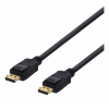 DELTACO DisplayPort monitorkabel, för Lenovo skärm,21,6Gb/s, 2m, svart DP-1022