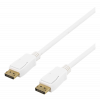 DELTACO DisplayPort monitorkabel, 20-pin ha - ha, 20m, vit