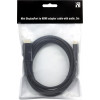 DELTACO mini DisplayPort till HDMI kabel med ljud, ha-ha, 3m, svart