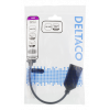DELTACO DisplayPort - HDMI adapter, 4096x2160 60Hz, 0,1m, svart DP-HDMI32