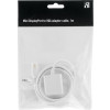 DELTACO mini DisplayPort till VGA(HD15) kabel, ha-ho, 1m, vit