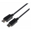 DELTACO DisplayPort cable, DP 1.4, 8K@60Hz, 1m, black DP8K-1010-LSZH