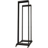 TOTEN, 19" golvrack, 42U, 600x800mm, omonterat, svart
