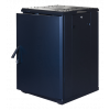 TOTEN System G, 19" golvskåp, 18U, 600x600, glasdörr fram, metalldörr G6.6618.9001
