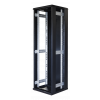 TOTEN System G, 19" golvskåp, 42U, 600x600, glasdörr fram, metalldörr G6.6642.9001