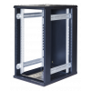 TOTEN System G, 19" golvskåp, 22U, 600x800, glasdörr fram, metalldörr G6.6822.9001