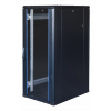 TOTEN System G, 19" golvskåp, 27U, 600x800, glasdörr fram, metalldörr G6.6827.9001