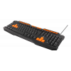 DELTACO GAMING tangentbord, anti-ghosting, USB, nordisk, svart/orange GAM-024