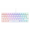 WHITE LINE WK85R Mechanical 60% keyboard, RGB, Red switches, DE layout GAM-075-W-DE
