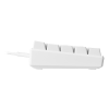 WHITE LINE WK85R Mechanical keyboard, 60% layout, red switches, white GAM-075-W