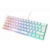 WHITE LINE WK85R Mechanical keyboard, 60% layout, red switches, white GAM-075-W