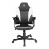 DELTACO GAMING DC120W Junior Gaming Chair, PU-leather, Black/White GAM-130-BW