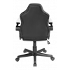 DELTACO GAMING DC120W Junior Gaming Chair, PU-leather, Black/White GAM-130-BW