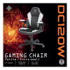 DELTACO GAMING DC120W Junior Gaming Chair, PU-leather, Black/White GAM-130-BW